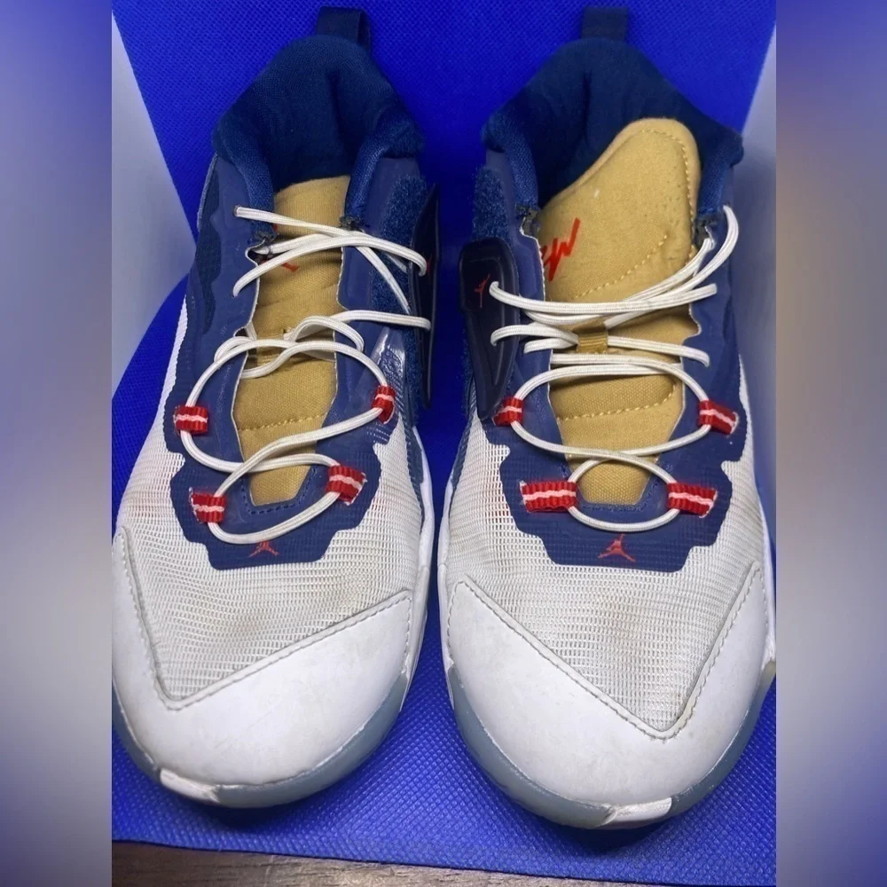 Nike Jordan Zion 1 GS 'USA' DC2024-401 Blue Void White Metallic Gold